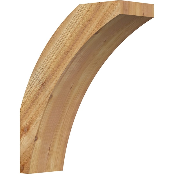 Ekena Millwork 6"W x 16"D x 20"H Thorton Rough Sawn Knee Brace, Western Red Cedar BRC06X16X20THR00RWR - main